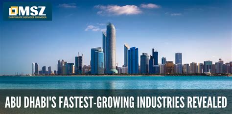 Types Of Business Industries Booming In Abu Dhabi Msz Consultancy