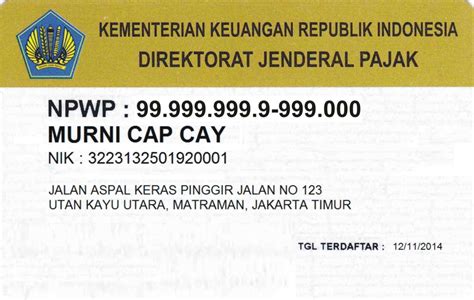 Sekarang setiap warga negara indonesia wajib memiliki npwp pribadi. Arti nomor NPWP - Mambo Djumbo