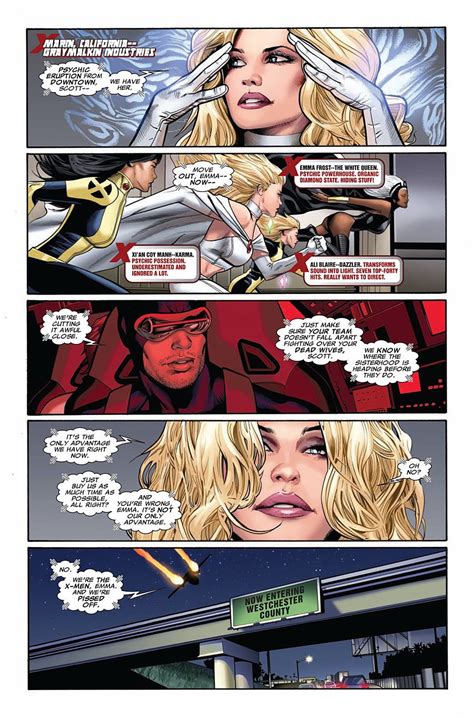 Uncanny X Men Preview Featuring Emma Frost Emma Frost Emma Frost