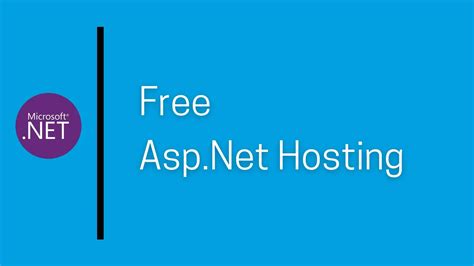 Best Free Asp Net Hosting Try It