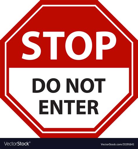Stop Do Not Enter Sign Printable Vrogue