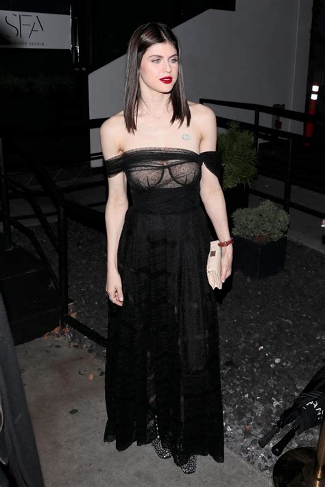 Alexandra Daddario Dior Addict Lacquer Plump Event In Los Angeles
