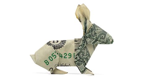 Dollar Bill Origami Rabbit John Montroll YouTube