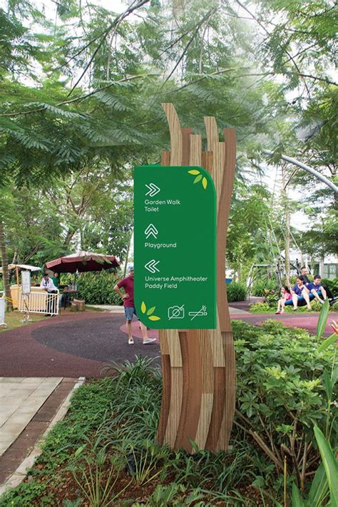 Scientia Square Park Signage On Behance Park Signage Outdoor Signage