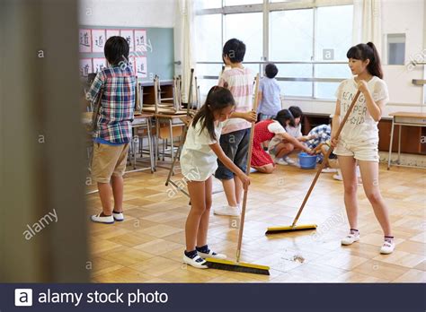 Student Cleaning Classroom High Resolution Stock Photography And Images