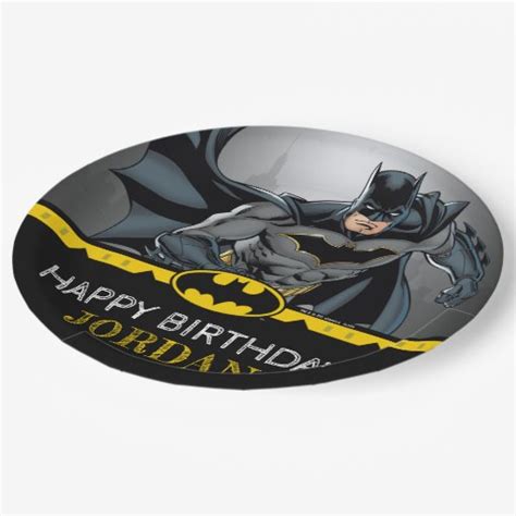 Batman Chalkboard Happy Birthday Paper Plates Zazzle