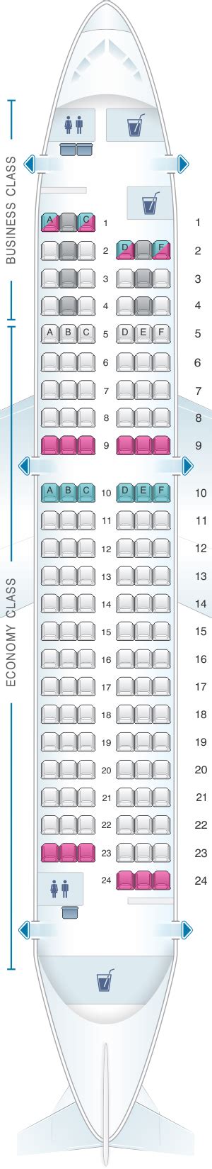 Airbus Industrie A319 Seat Map