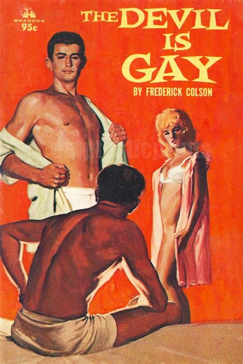 Gay Pulp Art Print The Devil Is Gay Vintage Pulp Paperback Etsy