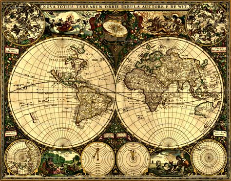 Antique World Map Wallpaper Wallpapersafari