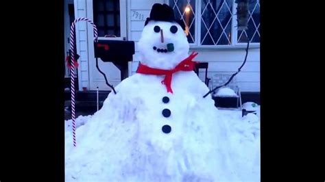 Scariest Snowman Ever Aaaahhhhhh Youtube