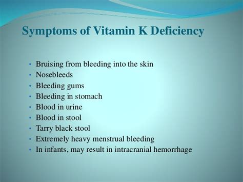 Signs Of Vitamin K Deficiency In Adults Wallpaper