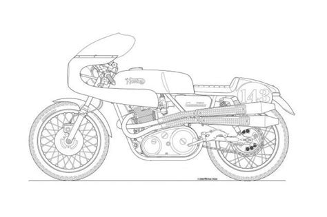 photos some classic motorcycle line art drawings motorcycle line drawing 09 635x423 line art