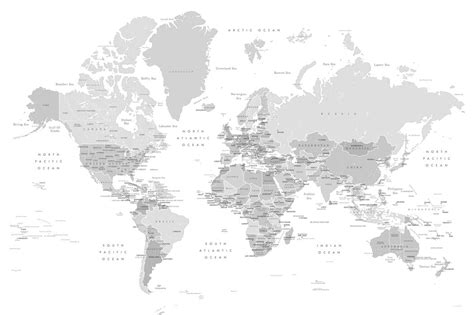 World Map With Capitals Lovely Wall Mural Photowall