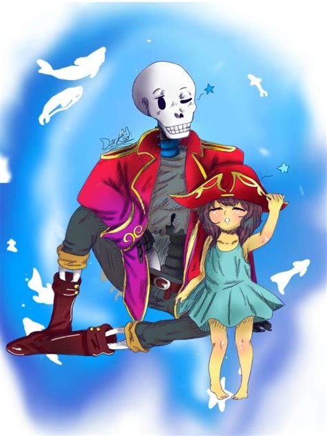 Oceantale Papyrus And Frisk Undertale Amino