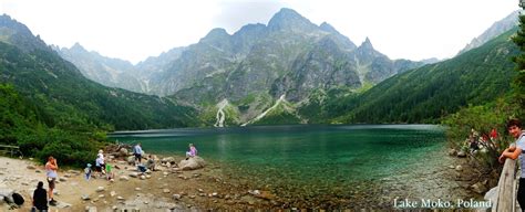 Beautiful Lake Moko In Carpathian Mountains Poland Eastern Europe