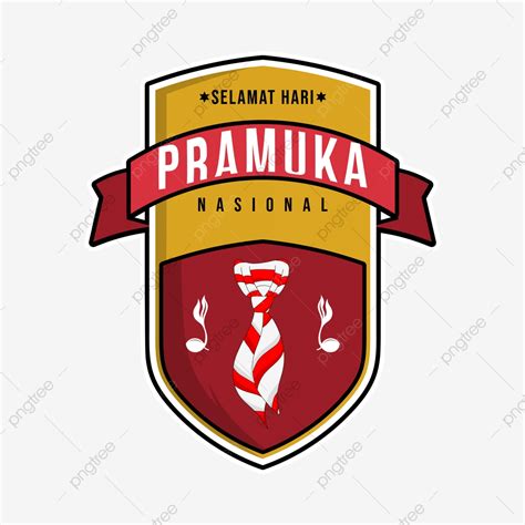 Selamat Hari Pramuka Logo Design With Tunas Kelapa Element Hari