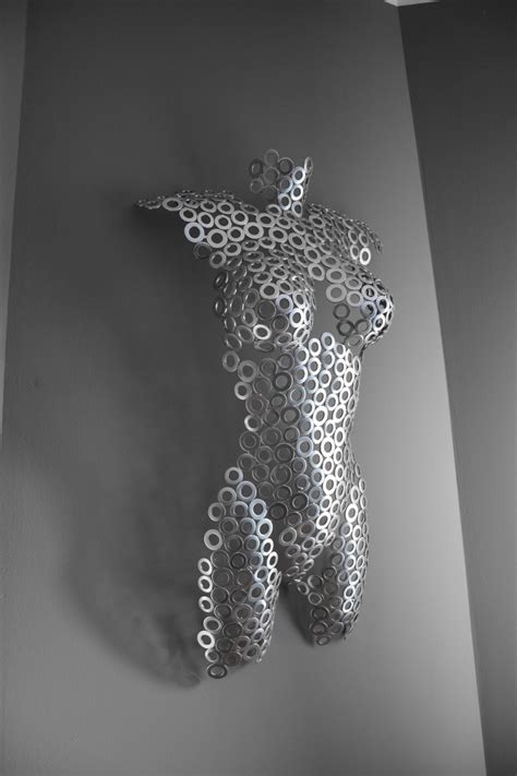 Metal Wall Art Sculpture Abstract Torso Perfect Gift For Etsy