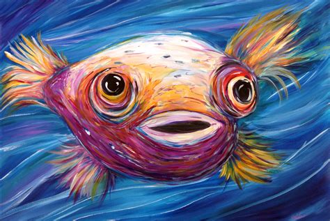 Puffer Fish Painting