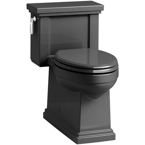 Kohler Tresham 1 Piece 128 Gpf Single Flush Elongated Toilet In Black