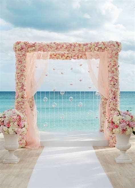 Pink Beach Wedding Ideas