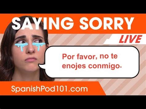 How do you say it in spanish? How to Say Sorry in Spanish - Basic Spanish Phrases - YouTube