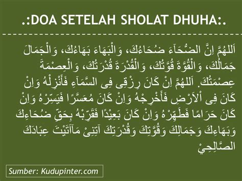 Waktu sholat dhuha dimulai sejak setelah matahari terbit, kemudian matahari tersebut meninggi hingga setinggi tombak (sekitar 2 meter). Doa Setelah Sholat Dhuha Niat Waktu Dan Tata Caranya Yang ...