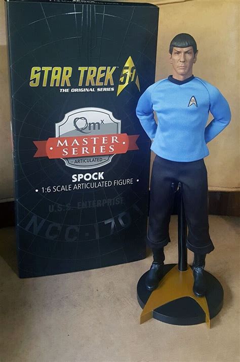 Qmx Star Trek Spock The Original Series Articulated Figurine Ebay