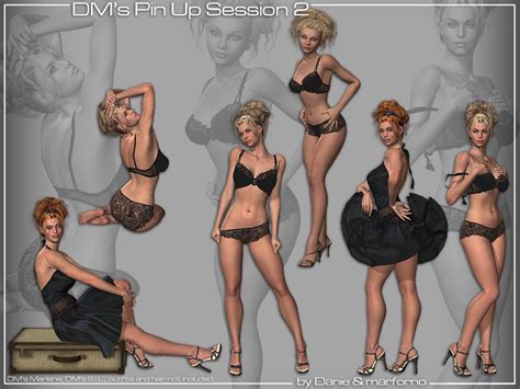 Dms Pin Up Session 2 Posesexpressions Themed Props