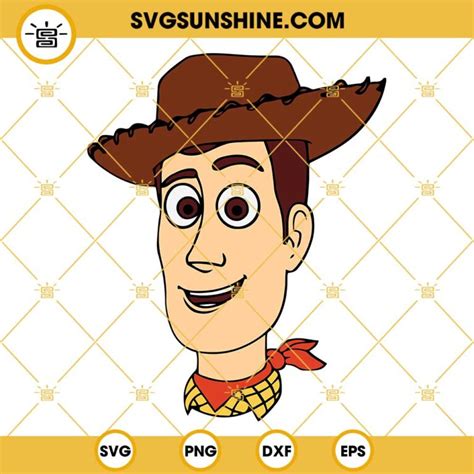 Woody Face Svg Toy Story Svg Woody Toy Story Svg Png Dxf Eps Cricut File