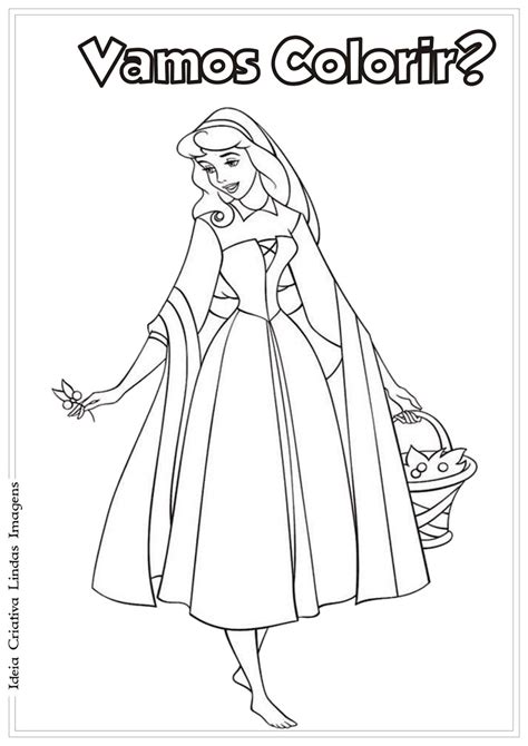 Desenhos Da Princesa Aurora Para Colorir Atividades Educativas