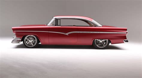 1956 Ford Victoria Cars Classic Red Modified