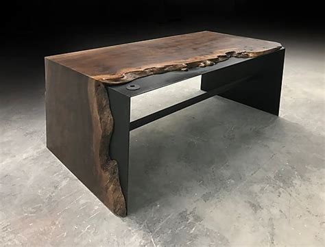 Live Edge Deskmade From Fallen Reclaimed Wood In 2021 Live Edge Wood
