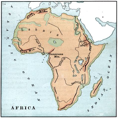 Atlas Mountains Africa Map