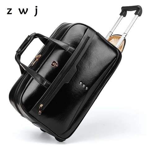 Travel Duffel Bags With Wheels Leather Iucn Water