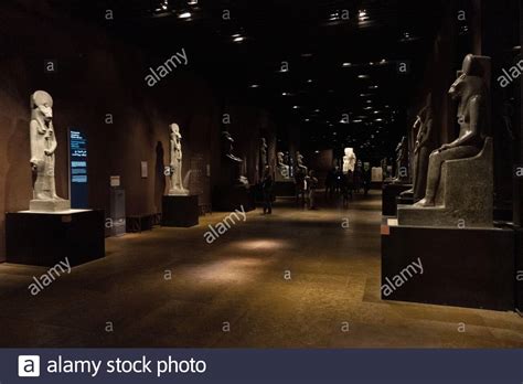 the egyptian museum in turin italy with artifacts and statues from ancient egypt museo egizio
