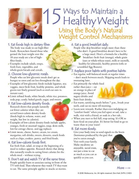 15 Ways To Maintain A Healthy Weight