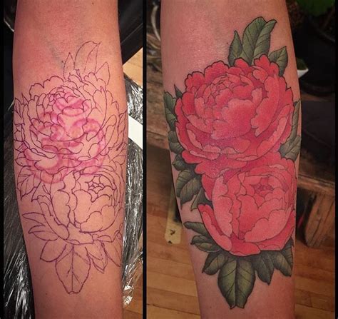 Flower Cover Up Tattoo By Christina Ramos At Memoir Tattoo Flower