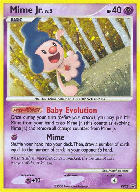 Mime Jr Dpp Dp Pok Mon Card Database Pokemoncard
