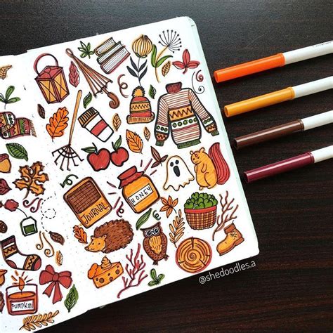 15 Simple Fall Doodles For Your Bullet Journal Artofit