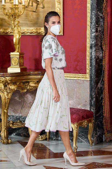 Queen Letizia Of Spain Recycles 40 Year Old Dress From Mother In Laws