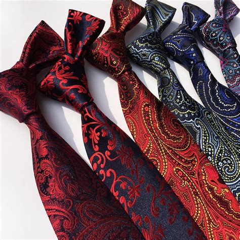Cityraider Cravatta Novelty Paisley Floral Silk Ties For Men Neckties