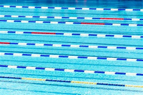 Competition Swimming Lanes Of Swimming Pool Stock Photo Image Of