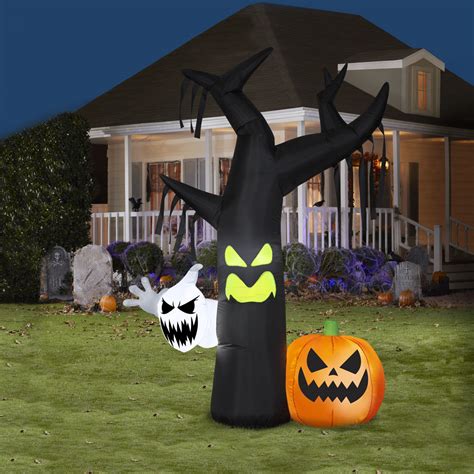 Airblown Inflatables 7ft Tall Halloween Inflatable Ghostly Tree Scene