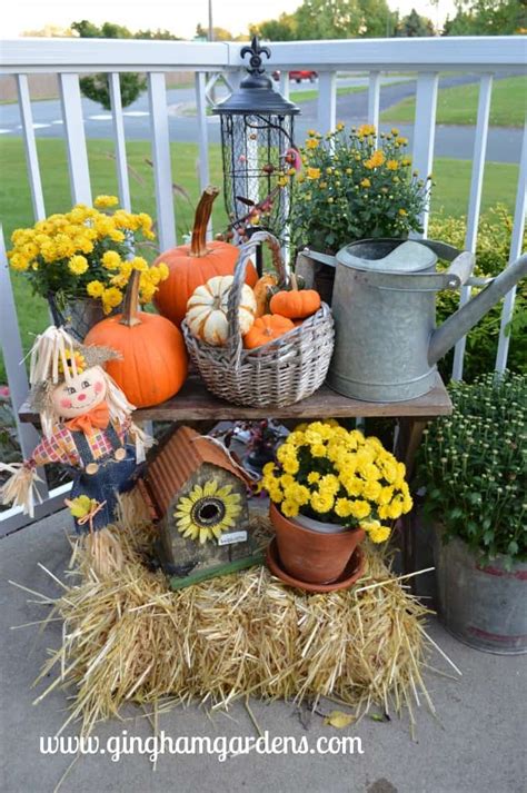 Fall Porch Decor And Outdoor Decorating Ideas Gingham Gardens