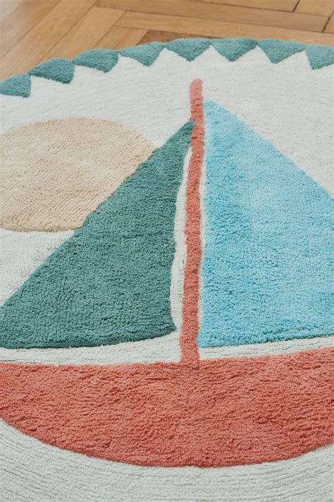 Günstige runde teppiche und teppich in rund online bestellen bei teppichversand24.de. Für kleine Kapitäne im Kinderzimmer: Teppich Boot rund von ...