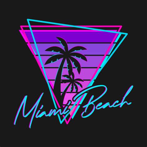 Retro Miami Beach Vintage 80s Beach T Retro T Shirt Teepublic