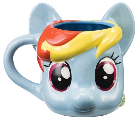 My Little Pony Rainbow Dash Sculpted Ceramic Coffee Mug Doudou Poney