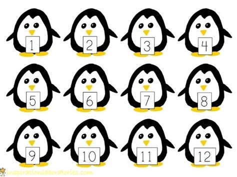 Penguin Number Line Printable Game Inspiration Laboratories