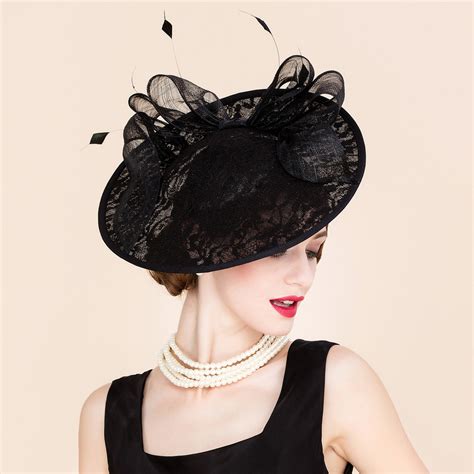ladies elegant cambric with feather fascinators kentucky derby hats tea party hats 196121648