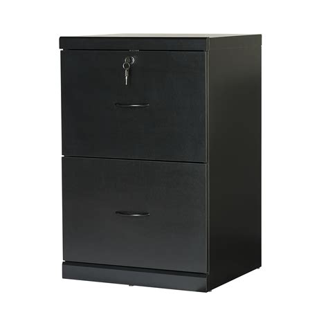 I'm killing 2 birds with one stone with this unit!!! Mainstays 2-Drawer Vertical Locking File Cabinet, Black ...